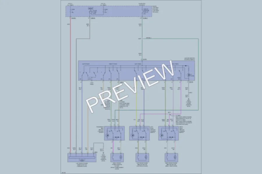 2010 Ford Fusion Power Windows wiring diagram preview