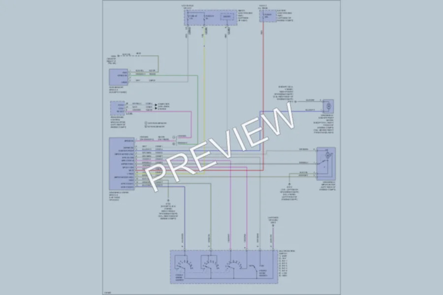 2010 Ford Fusion Wiper Washer wiring diagram preview