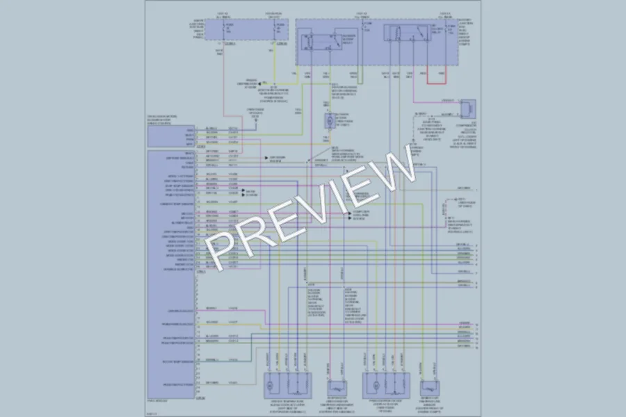 2010 Ford Mustang Air Conditioning wiring diagram preview