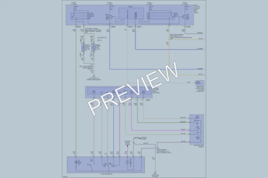 2010 Ford Mustang Headlights wiring diagram preview