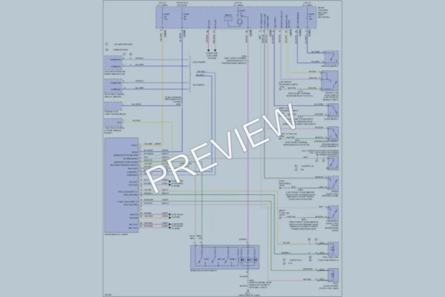2010 Ford Mustang Instrument Cluster wiring diagram preview