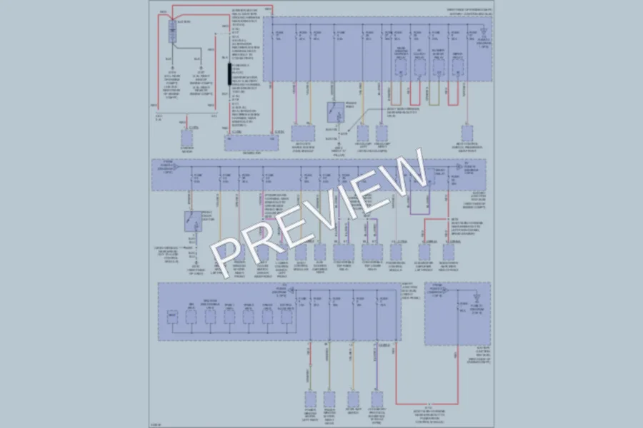 2010 Ford Mustang Power Distribution wiring diagram preview