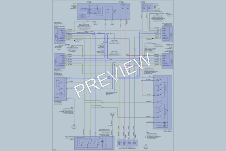 2010 Ford Mustang Power Windows wiring diagram preview