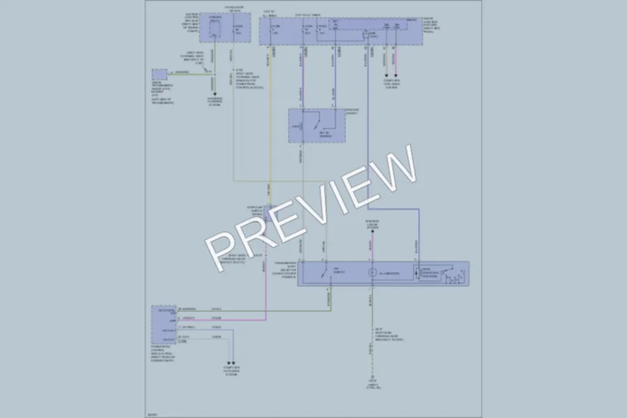 2010 Ford Mustang Shift Interlock wiring diagram preview