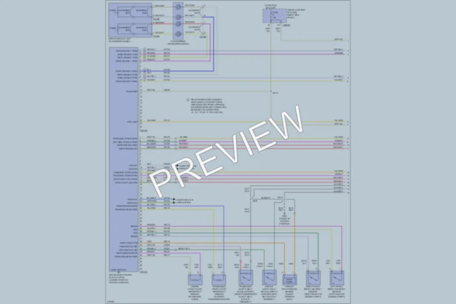 2010 Ford Ranger Supplemental Restraints wiring diagram preview