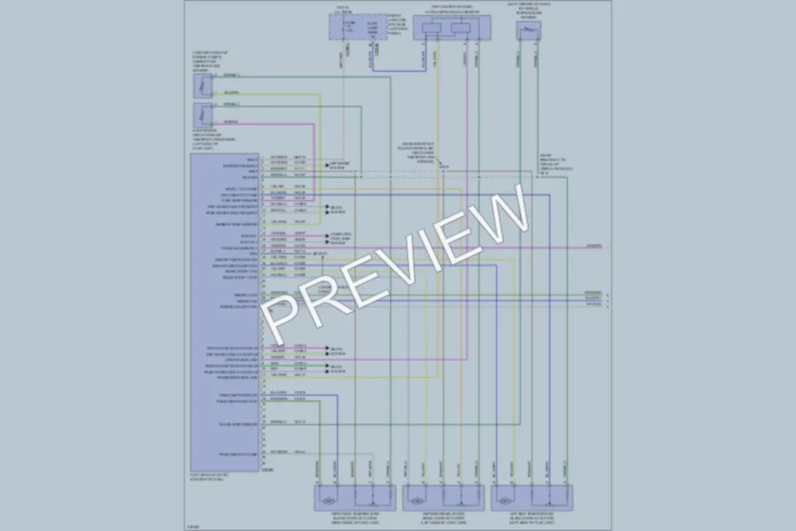 2010 Ford Taurus Air Conditioning wiring diagram preview