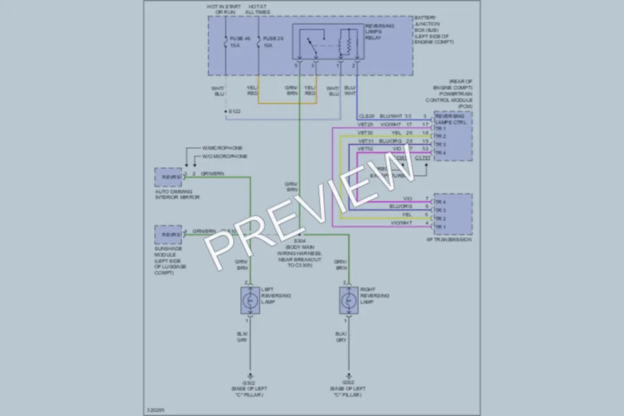 2010 Ford Taurus Exterior Lights wiring diagram preview