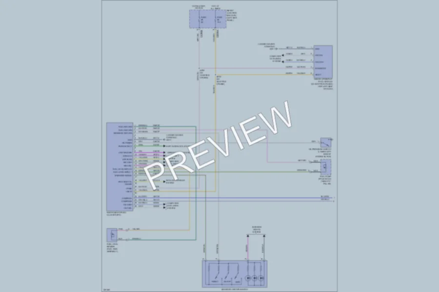 2010 Ford Taurus Instrument Cluster wiring diagram preview