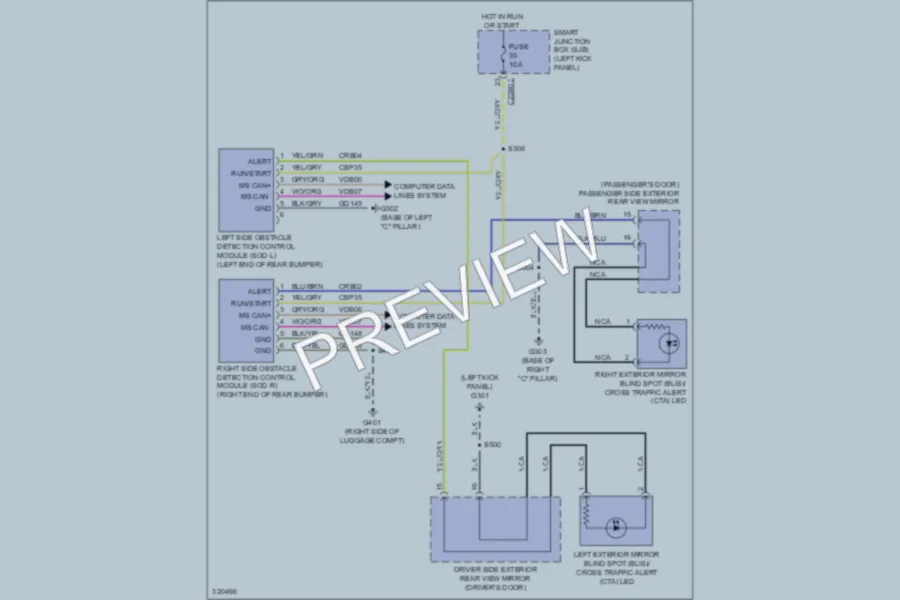 2010 Ford Taurus Navigation wiring diagram preview