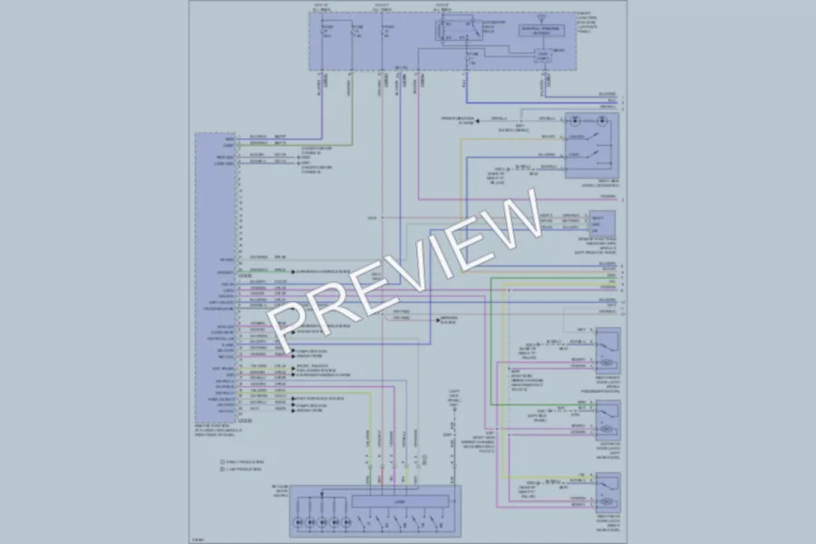 2010 Ford Taurus Power Door Locks wiring diagram preview