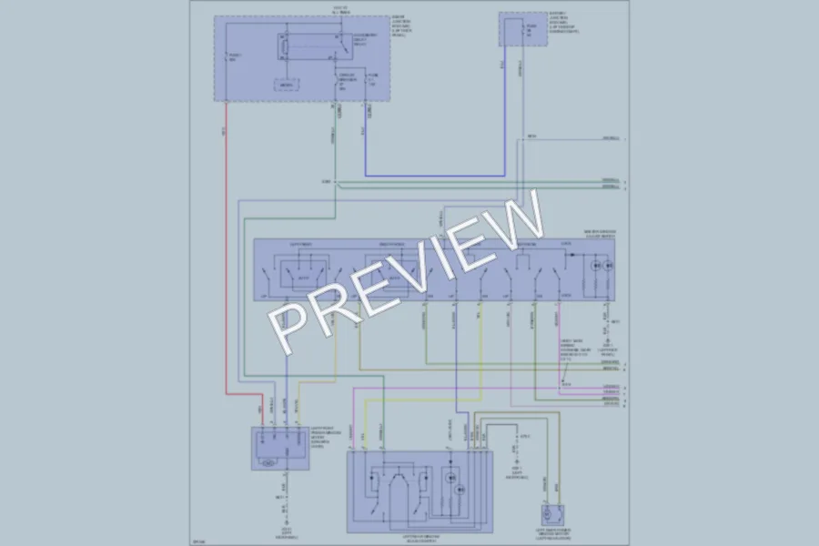 2010 Ford Taurus Power Windows wiring diagram preview