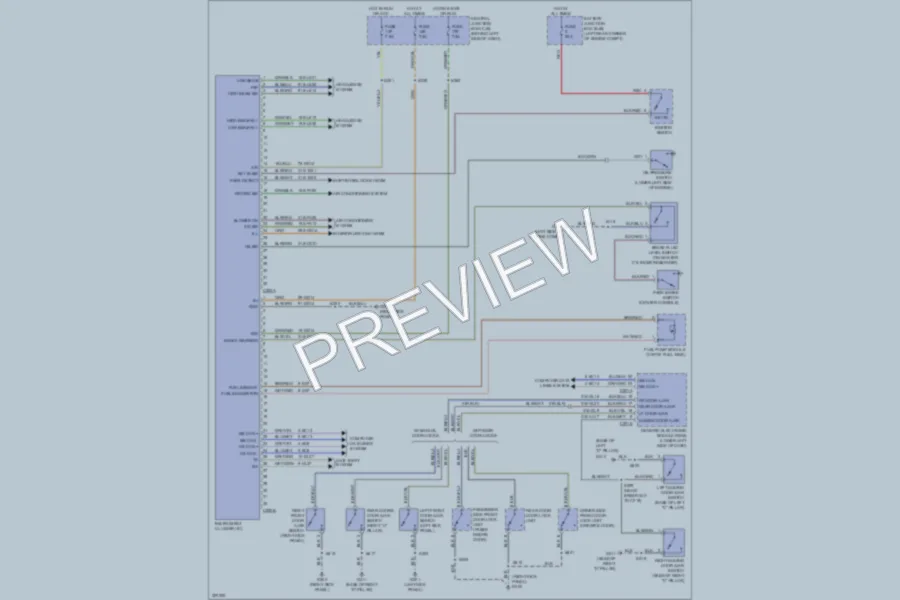 2010 Ford TransitConnect Instrument Cluster wiring diagram preview