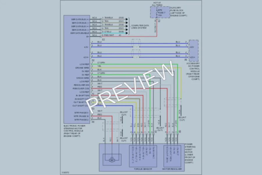 2010 GMC 1500 Electronic Power Steering wiring diagram preview