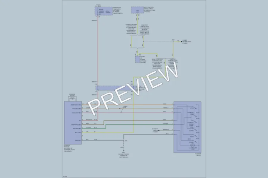 2010 GMC 1500 Power Top Sunroof wiring diagram preview