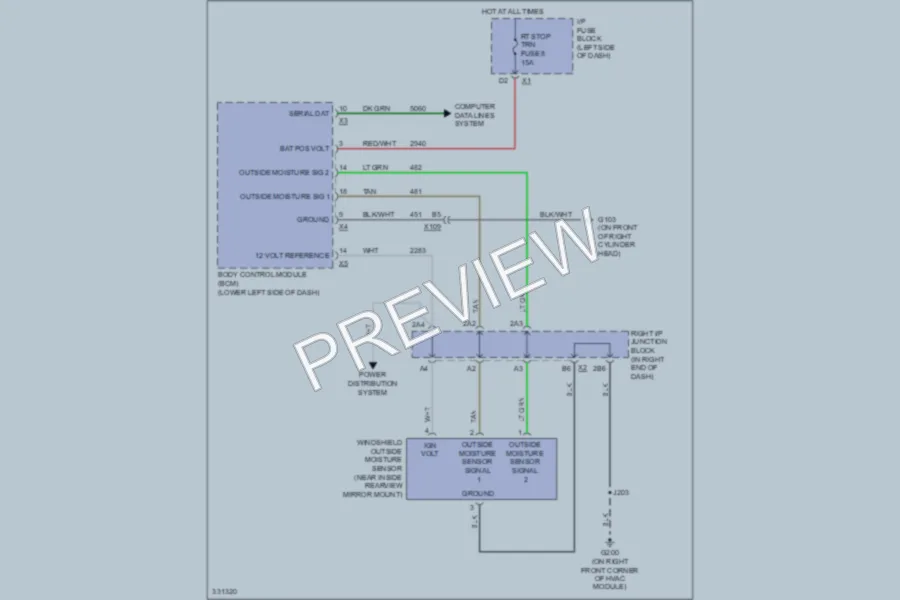 2010 GMC 3500 Hd Wiper Washer wiring diagram preview