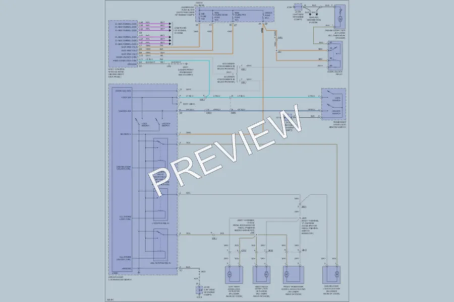 2010 GMC Canyon Power Door Locks wiring diagram preview