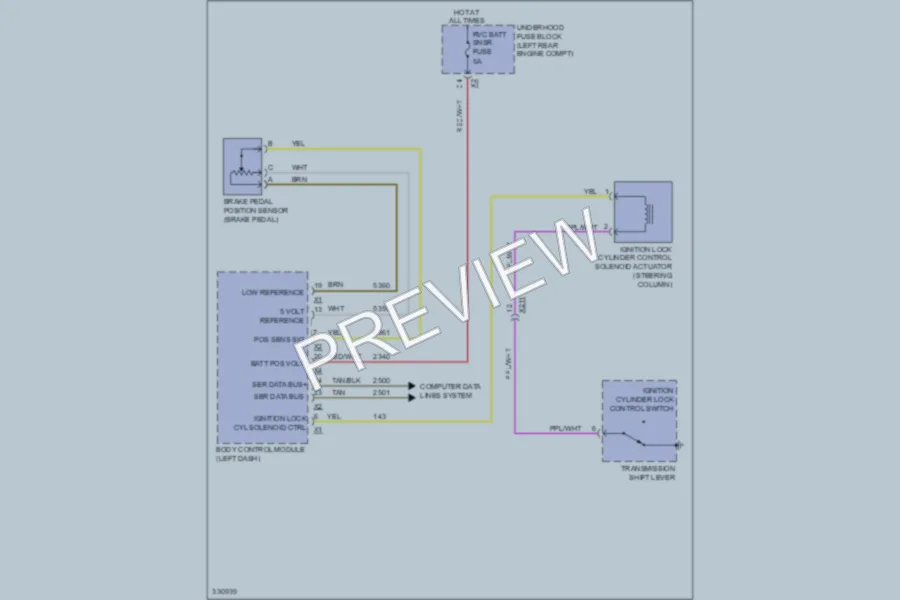 2010 GMC Terrain Shift Interlock wiring diagram preview