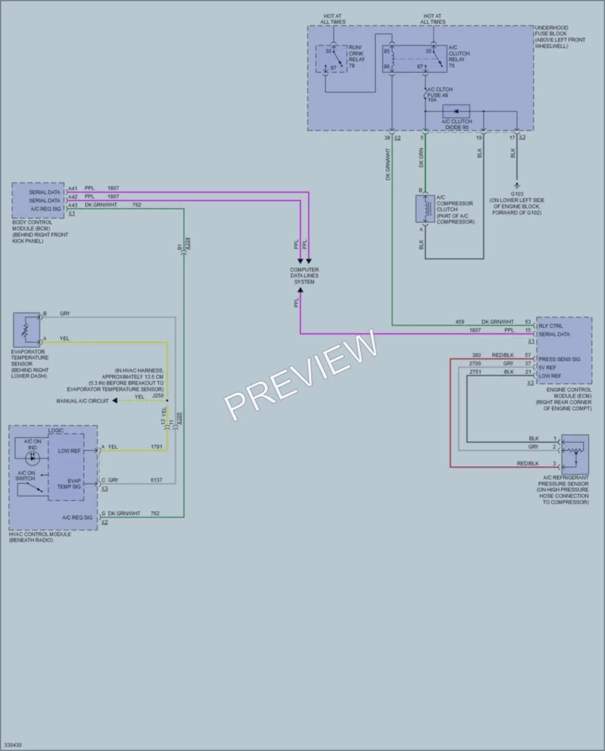 2010 HUMMER H3 Air Conditioning Wiring Diagrams protected preview