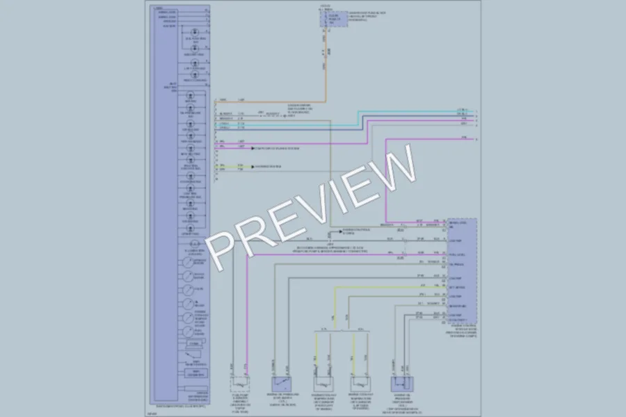 2010 HUMMER H3 Instrument Cluster wiring diagram preview