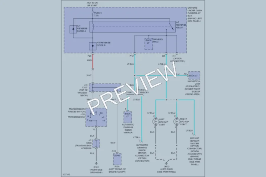 2010 Honda AccordCrosstour Exterior Lights wiring diagram preview