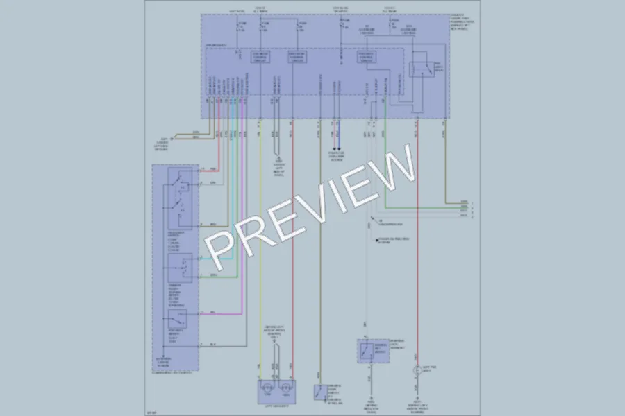2010 Honda AccordCrosstour Headlights wiring diagram preview