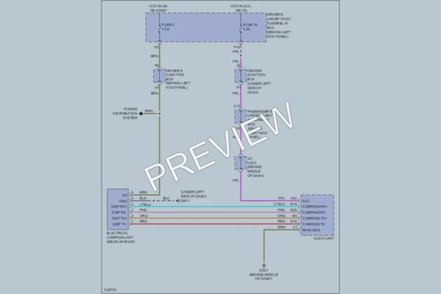 2010 Honda AccordCrosstour Navigation wiring diagram preview