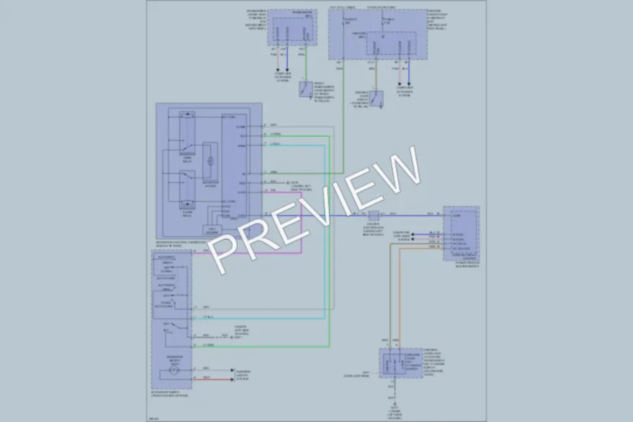 2010 Honda AccordCrosstour Power Top Sunroof wiring diagram preview