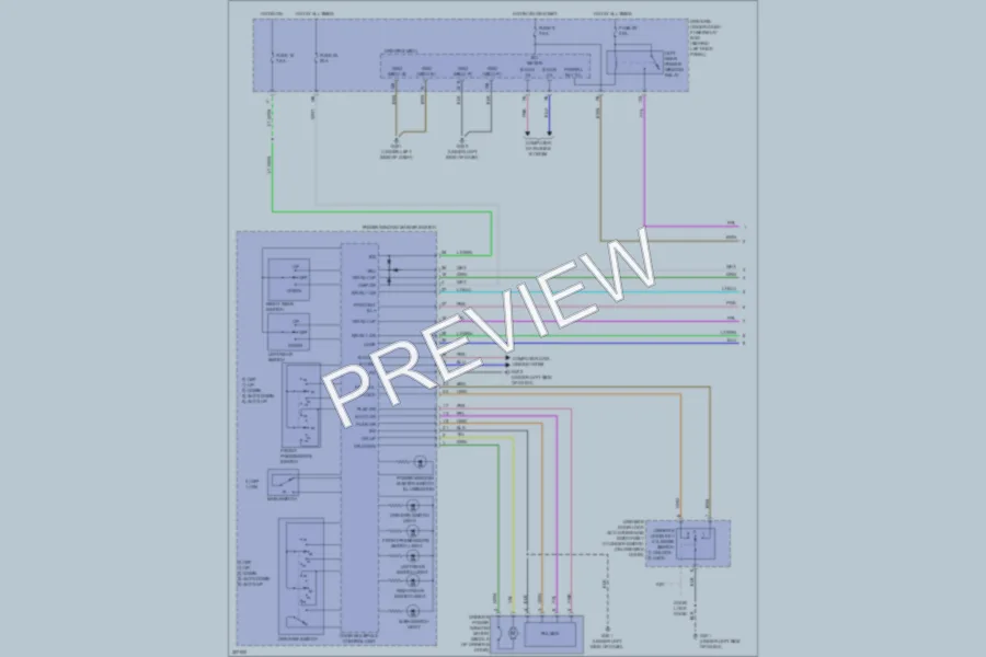 2010 Honda AccordCrosstour Power Windows wiring diagram preview