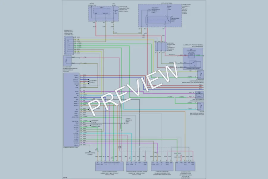 2010 Honda CRV Air Conditioning wiring diagram preview