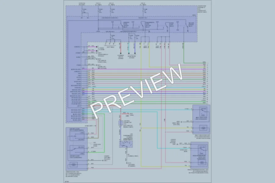 2010 Honda CRV Power Door Locks wiring diagram preview