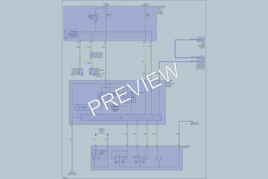 2010 Honda CRV Power Top Sunroof wiring diagram preview