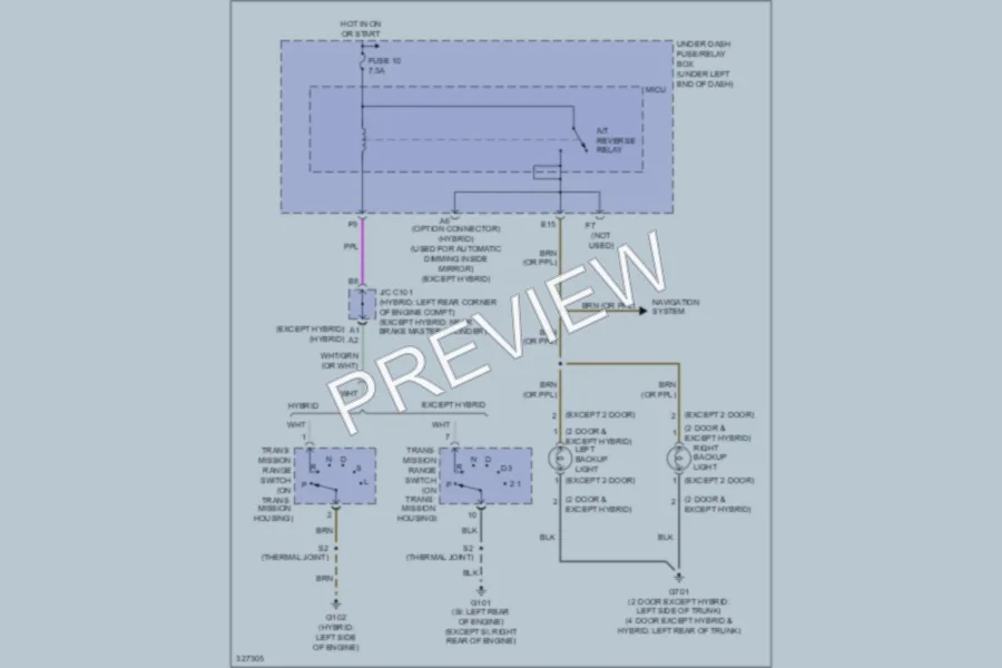 2010 Honda Civic Exterior Lights wiring diagram preview