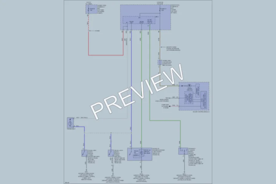 2010 Honda Civic Trunk Tailgate Fuel Door wiring diagram preview