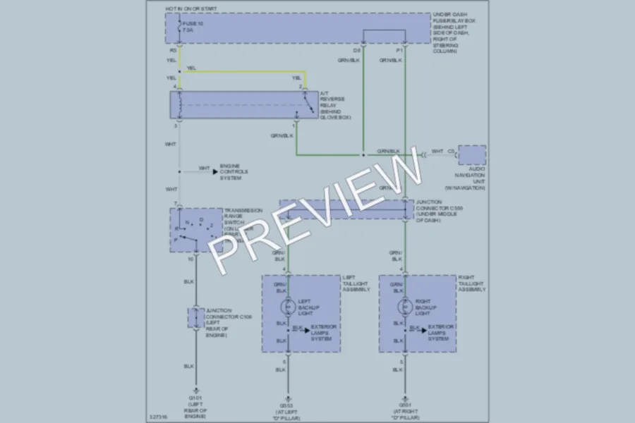 2010 Honda Element Exterior Lights wiring diagram preview