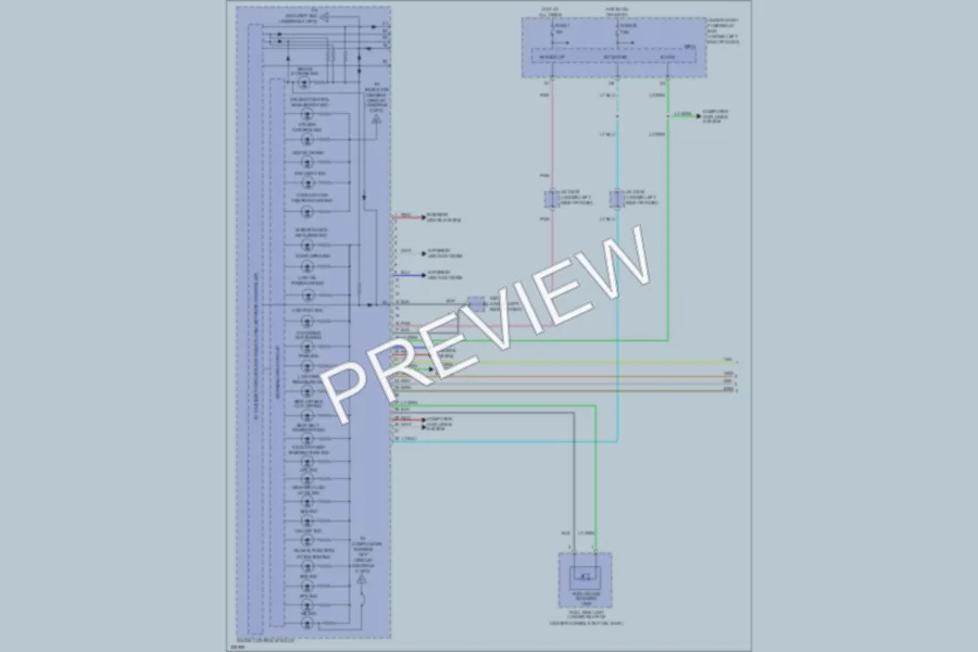 2010 Honda Fit Instrument Cluster wiring diagram preview