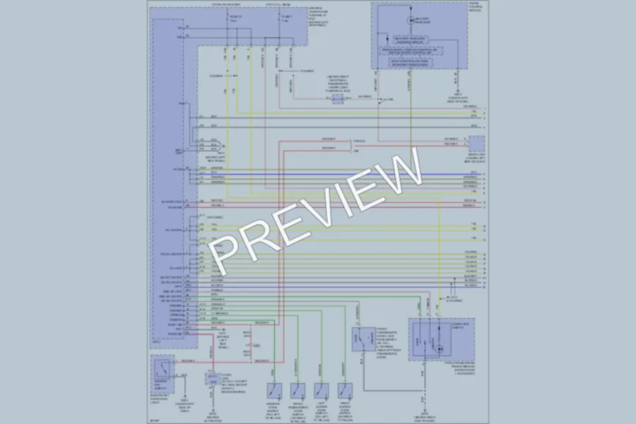 2010 Honda Odyssey Power Door Locks wiring diagram preview