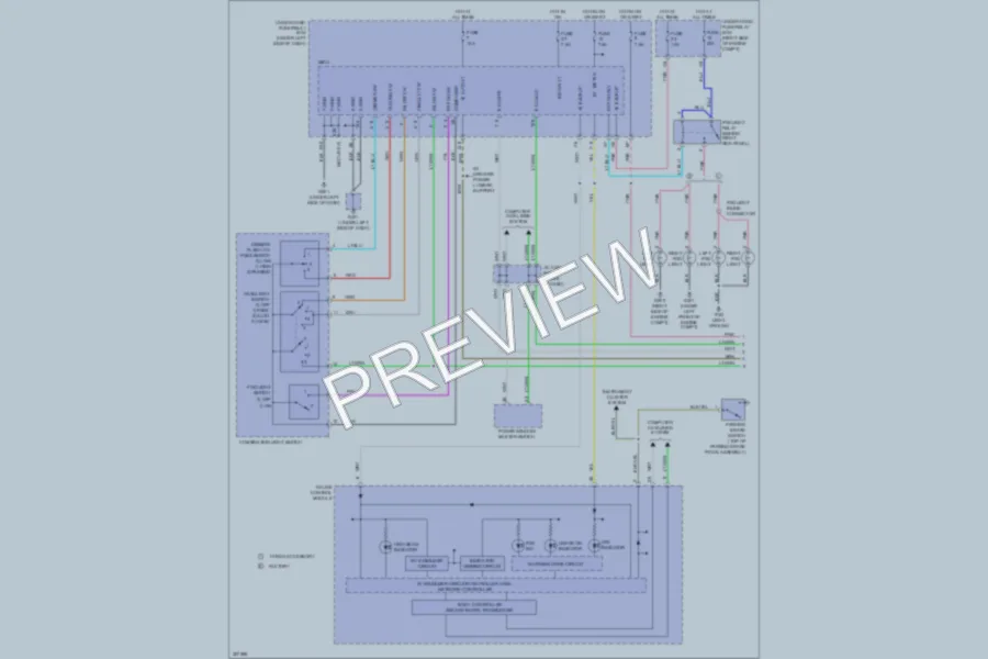 2010 Honda Pilot Headlights wiring diagram preview