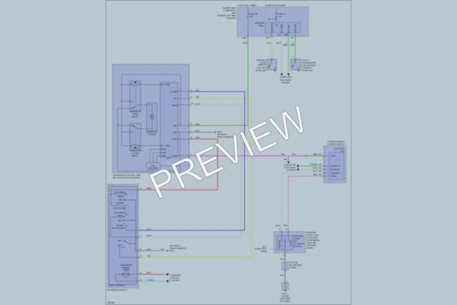 2010 Honda Pilot Power Top Sunroof wiring diagram preview