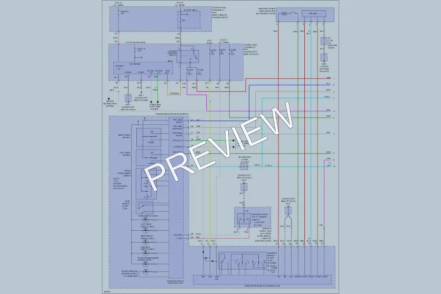 2010 Honda Pilot Power Windows wiring diagram preview
