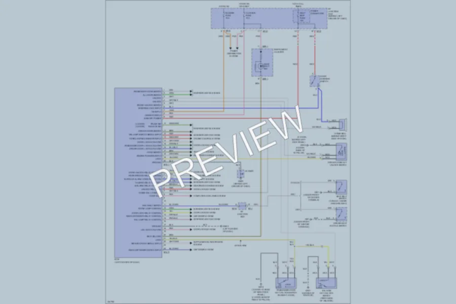 2010 Hyundai Accent Body Control Modules wiring diagram preview