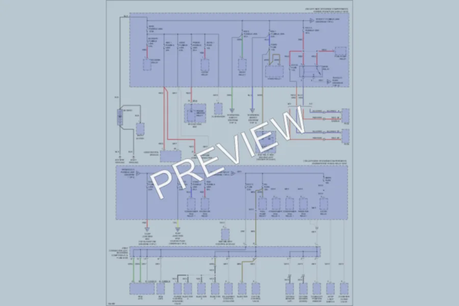 2010 Hyundai Accent Power Distribution wiring diagram preview