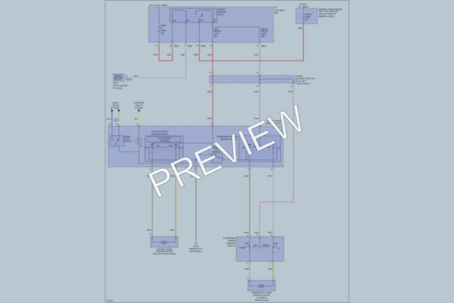 2010 Hyundai Accent Power Windows wiring diagram preview