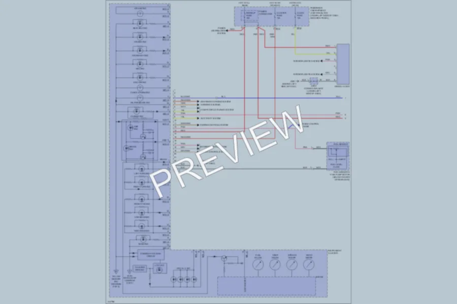 2010 Hyundai Elantra Instrument Cluster wiring diagram preview