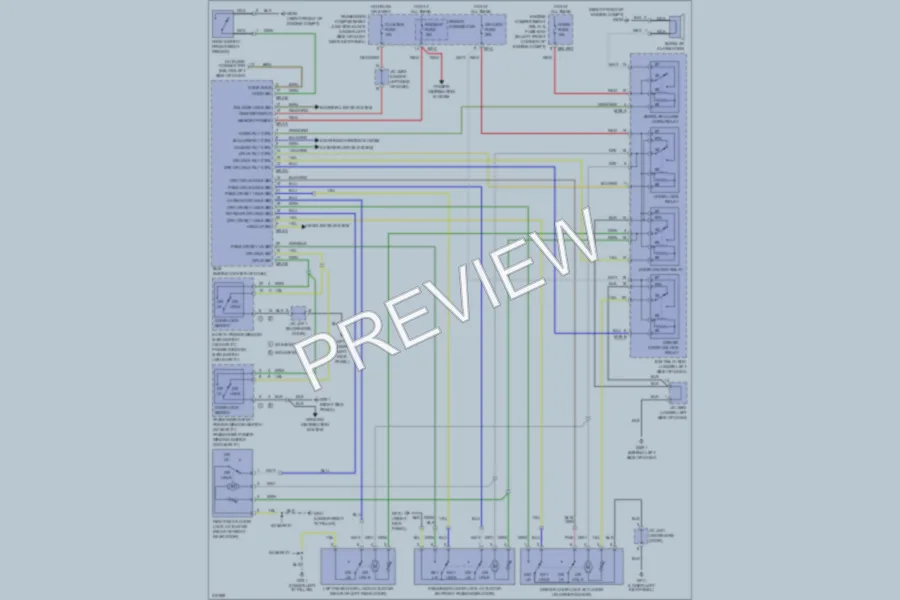 2010 Hyundai Elantra Power Door Locks wiring diagram preview