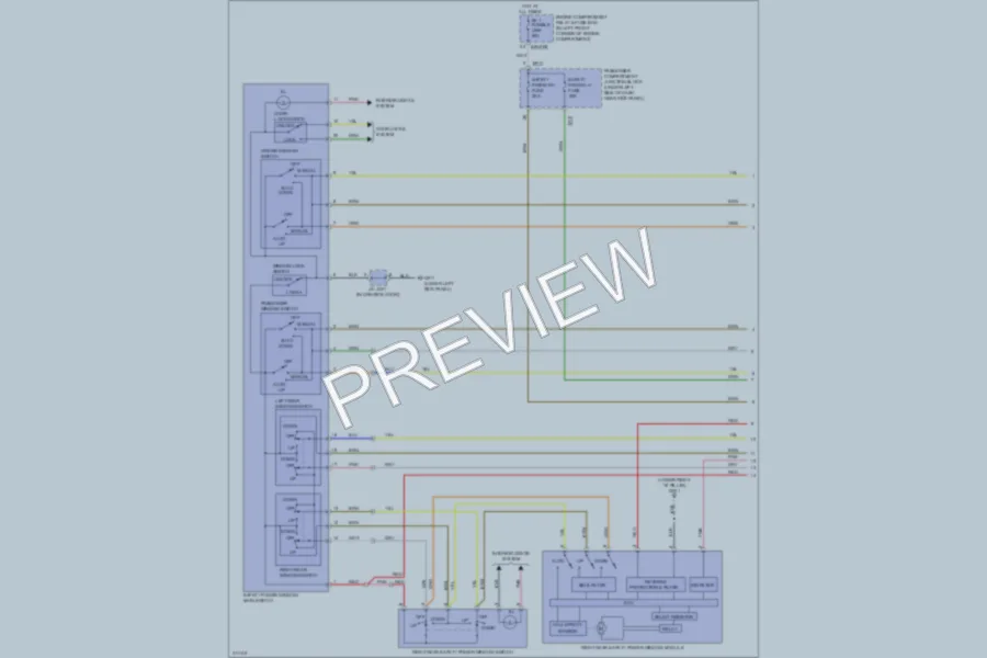 2010 Hyundai Elantra Power Windows wiring diagram preview