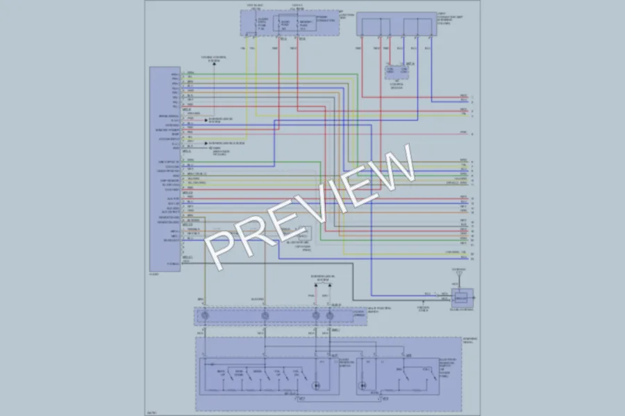 2010 Hyundai Genesis Radio wiring diagram preview
