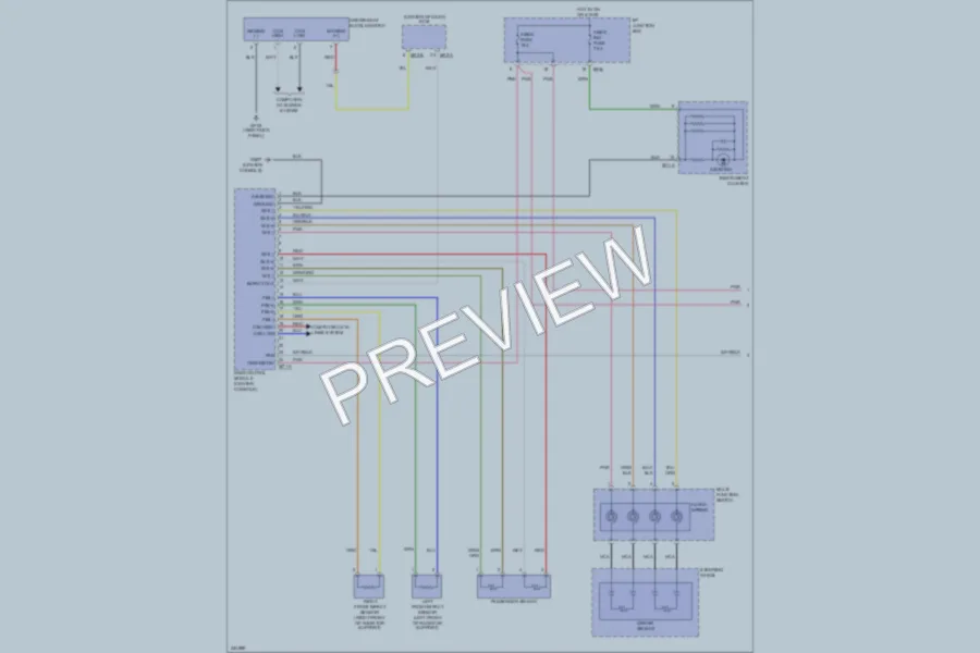 2010 Hyundai Genesis Supplemental Restraints wiring diagram preview