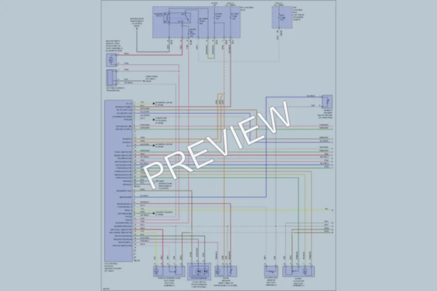 2010 Hyundai SantaFe Air Conditioning wiring diagram preview
