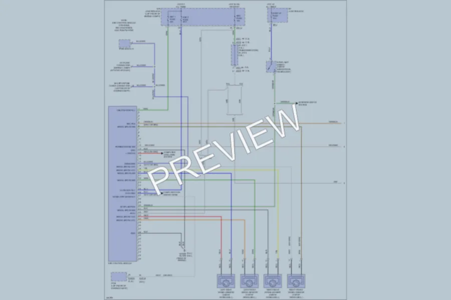 2010 Hyundai SantaFe Anti Lock Brakes wiring diagram preview