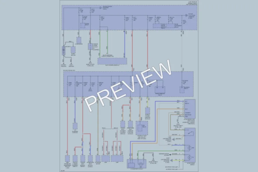 2010 Hyundai SantaFe Power Distribution wiring diagram preview